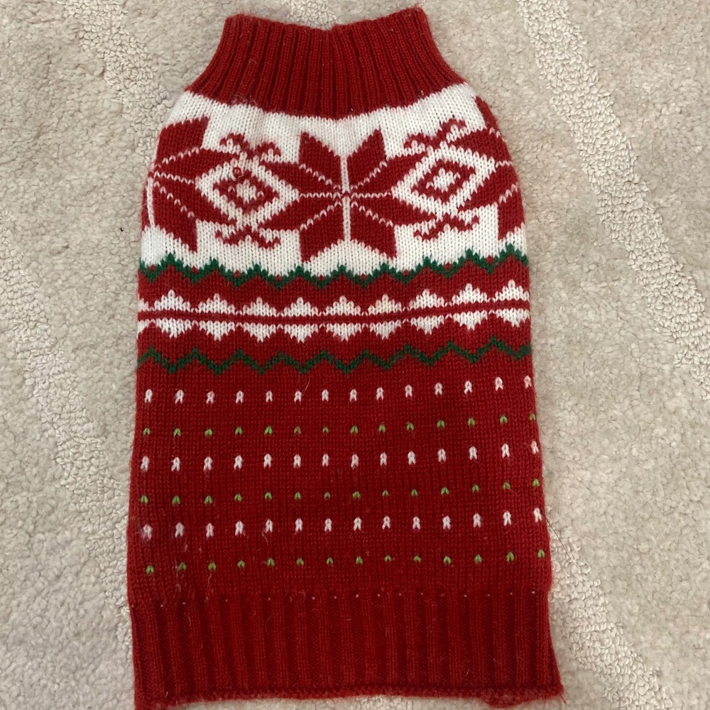 Friends Forever Small Dog Christmas Sweater